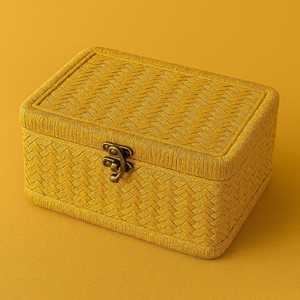 Handwoven Rectangle Sheetal Pati Credit <b>Card</b> <b>Holder</b> | Eco-Friendly Plant Fiber <b>Card</b> Sleeve | <b>Slim</b> Vegan Wallet for USA Market - Product Image 4