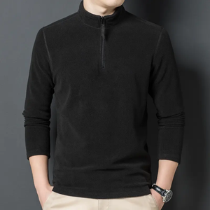 Camiseta Deportiva Casual de Manga Larga para Hombre, 100% Algodón, Secado Rápido, Corte Ajustado, Color Sólido, con Bolsillo, Tejido de Punto - Product Image 6