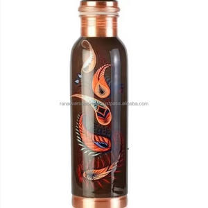Excelente Botella de Agua de Cobre Ecológica, Diseño Atractivo, Beneficios Ayurvédicos, Precio al por Mayor para Fiestas, Agua Hirviendo - Product Image 4