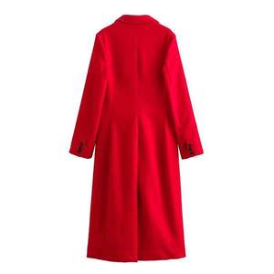 Top Quality Cotton <b>Wool</b> Blend Trench <b>Coat</b> Long <b>Double</b> <b>Breasted</b> Winter Overcoat Belted Warm Fashion Outwear For <b>Women</b> - Product Image 1