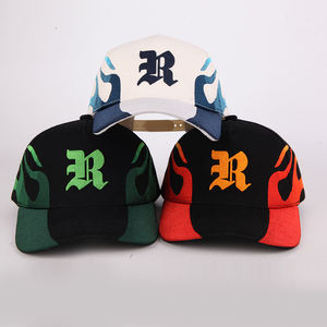 Casquette Trucker OEM 2026 personnalisée à 6 panneaux avec logo brodé, style urbain unisexe, casquette ajustable à fermeture snapback pour le streetwear - Product Image 1