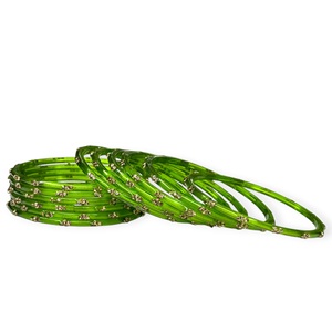 ชุดเครื่องประดับสำหรับผู้หญิง ดีไซน์หรูหรา สีเขียวมรกตทรงหยดน้ำแบบใส ประดับมุก ชุบทอง เหมาะสำหรับงานเทศกาล - Product Image 3