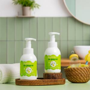 Mousse nettoyante pour biberons Dr. Papie, ingrédients d'origine végétale, sûre, douce, nettoie en profondeur le lait/la graisse/les irritations - Product Image 2