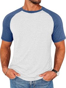 Men's Olive Green <b>Raglan</b> Sleeve T-Shirt Oversized Fit 100% Cotton Casual O-Neck Solid Color Jersey Breathable Front Logo <b>Top</b> - Product Image 4