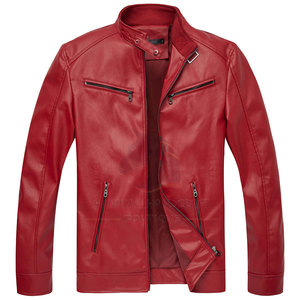 Heavy Duty Custom Made Men's Cow Skin Leather Winter Jacket <b>Stand</b> Collar Front Logo Eco-Friendly Windproof Breathable Casual - Product Image 1