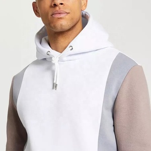 Custom <b>Men's</b> Slim Fit Cotton Hoodies <b>Shorts</b> Tracksuits Set <b>Long</b> Sleeve Contrast Panel Streetwear 2-Piece XS Outfits - Product Image 3