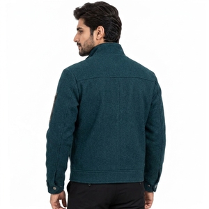 Chaqueta de lana para hombre, chaqueta cálida de mezcla de lana para invierno, ropa de abrigo cómoda y elegante para caminar y viajar, adecuada para el frío - Product Image 5