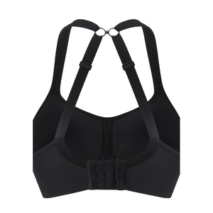 Sujetador deportivo rojo con logo personalizado para mujer, sujetador deportivo sin costuras, acolchado, inalámbrico, para yoga, gimnasio y fitness. - Product Image 5