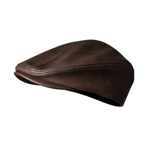 Gorra Plana Transpirable de Lona y Cuero PU Rojo, Ajustable, Unisex, Estilo Europeo, Informal, para Exteriores, para Adultos, para Usar en Primavera y Otoño - Product Image 2