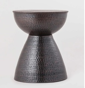 Luxury Iron <b>Side</b> <b>Table</b> Premium Metal Accent Furniture For High End Homes Hotels Restaurants Offices <b>Lounges</b> - Product Image 6