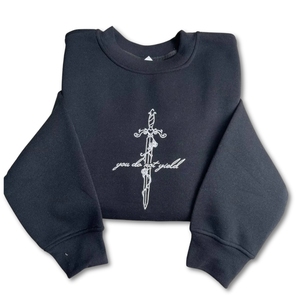 เสื้อสเวตเชิ้ตปักลายดาบแบบหนาพิเศษ |   ผู้ผลิตผ้าฟลีซพรีเมียมขายส่ง ปักลายแบบกำหนดเองความหนาแน่นสูง - Product Image 2