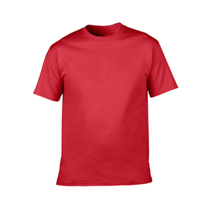 Camisetas rojas de talla grande para mujer, diseño moderno y elegante, estilo casual, cuello redondo, color sólido, para mujeres de BD. - Product Image 1