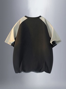 T-shirts graphiques surdimensionnés imprimés délavés à l'acide, style vintage streetwear, en coton de haute qualité, pour hommes, décontractés - Product Image 6