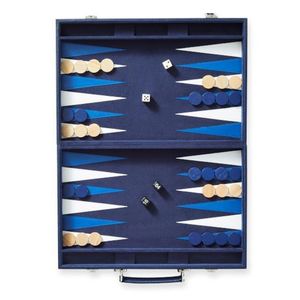 Jeu de Backgammon en Cuir Premium - Plateau Personnalisé Effet Croco - Pions en Résine Professionnels - Ensemble de Jeu de Luxe pour la Maison et les Voyages - Product Image 4