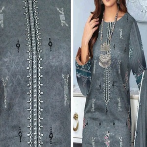 AF Fashion VOL rungrez ชุดสูทสามชิ้นสำหรับผู้หญิงชุดอินเดียสำหรับผู้ใหญ่ทำจากสนามหญ้า - Product Image 2