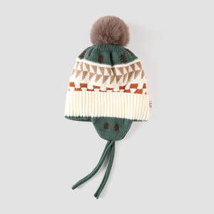 Gorro de Punto Jacquard Personalizado con Logotipo para Niños, Gorro de Invierno Unisex Estilo Urbano - Product Image 4
