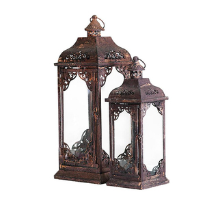 Concept Home Iron Cutout Lantern Intricate Cutout Design Handmade Lantern Handmade Portable Iron Lantern - Product Image 6