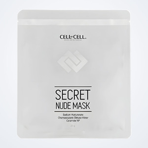 Mascarilla facial estéril de ácido hialurónico Cell By Cell Secret Nude Mask, 5 unidades, mascarilla facial dorada, mascarilla coreana para piel de cristal - Product Image 1
