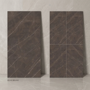 แผ่นพอร์ซเลนสีเทาออนิกซ์ ขนาด 48x96 นิ้ว (1200x2400 มม.) หนา 20 มม. สำหรับตกแต่งห้องครัว ผนังภายนอก ห้องน้ำ หินเทียม - Product Image 6