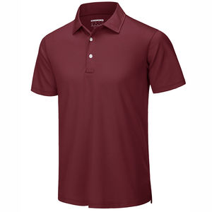 Nouveaux polos pour hommes en vente en gros, de haute qualité, couleur unie, respirants, style décontracté, logo personnalisé pour les polos de sport - Product Image 2