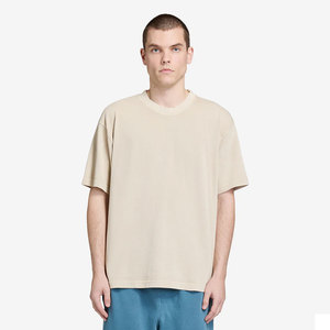 T-shirt gris oversize à col rond pour femmes, lettres brodées, t-shirt en coton, t-shirts respirants et confortables pour hommes - Product Image 6