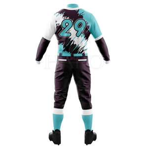 Ensemble d'uniformes de baseball avec maillot personnalisé (nom et numéro) et pantalon pour les sports scolaires ou de club, toutes tailles - Product Image 3