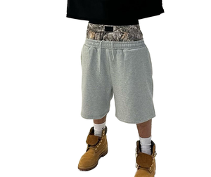 Shorts de jogging en coton épais personnalisables pour hommes, taille mi-haute, respirants, pour la course et l'entraînement estival - Product Image 6