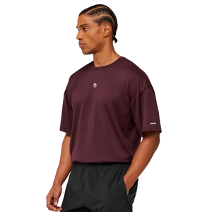 T-shirt de sport ample pour homme, respirant, haute performance, coupe décontractée, pour entraînement et fitness, Impact Bourgogne - Product Image 2