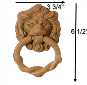 Aldaba de puerta redonda de estilo rústico al por mayor, forjado a mano, elegante, de hierro, de metal, duradero para el hogar, Hotel, villas - Product Image 2