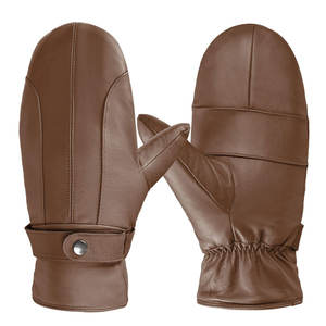 Mitaines d'hiver imperméables et isolées en cuir, gants de sport pour garçons, filles, jeunes, snowboard, ski, mitaines pour tout-petits - Product Image 1