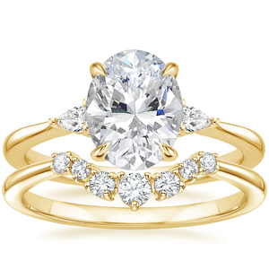 Anillo de Boda de Oro de 14k con Diamante Ovalado de Laboratorio de 2.50 Quilates, Claridad VS2, Color E, Certificado IGI, Fabricación de Joyería con Diamantes CVD - Product Image 1