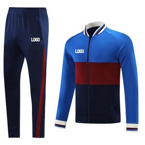 Conjunto de Chándal de Forro Polar Personalizado para Hombre, con Media Cremallera, para Entrenamiento de Fútbol y Jogging, Transpirable, de Poliéster, Ropa Deportiva de Invierno, OEM - Product Image 3