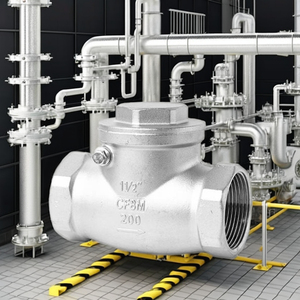 Válvula de Retención Manual de Acero Inoxidable de Alta Temperatura de 1'' FNPT BSP, Restricción de Flujo Unidireccional - Product Image 2