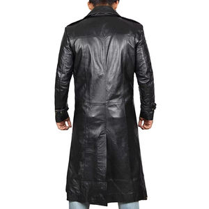 Fabricant Professionnel – Manteau Long en Cuir Respirant à Manches Longues, Vente Chaude, Style Décontracté, Service OEM Disponible - Product Image 3