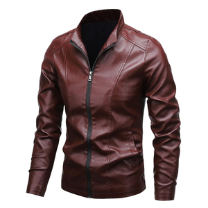 Nouveautés Prix de Gros Haute Qualité Service OEM Veste en Toile et Cuir pour Homme Coupe Slim Élégante Confortable Prix Bas - Product Image 5