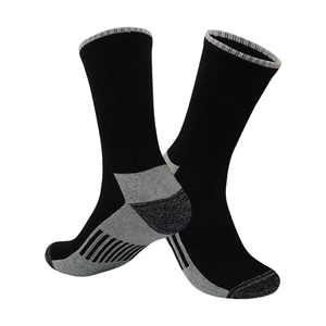 2026 Men's Customized Design Anti-Bacterial Anti-Slip Quick Dry Breathable Spandex/Cotton Athletic <b>Socks</b> Solid Color Trending - Product Image 1