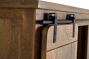 Aparador de Madera Rústico Moderno Industrial para Sala de Estar y Gabinetes Decorativos con Puertas Corredizas - Product Image 6