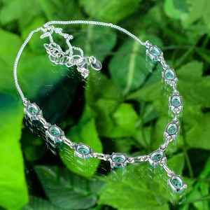 Collier aquamarine fait à la main en argent sterling, pendentif minimaliste, bijoux cadeau pour femmes, design en pierres précieuses fines - Product Image 1