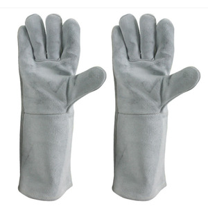 Best Hot Sale Leather Safety Custom Logo Welding Work <b>Gloves</b> Hand Welder Working <b>Gloves</b> for sale - Product Image 1
