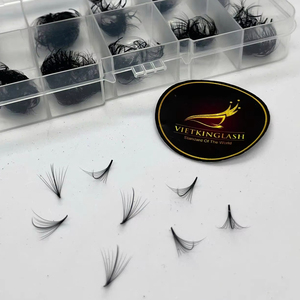 ขนตาปลอมแบบพัดสำเร็จรูป Wispy Loose Lashes  แบบถาด  ความยาวผสม  ความโค้ง CC  ขนแคชเมียร์  500 พัดสำเร็จรูป - Product Image 1