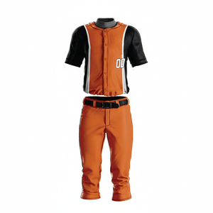 Uniforme de Béisbol Azul Claro Personalizado para Hombre, Manga Corta, Cierre de Botones, Poliéster que Absorbe la Humedad, Ropa para Todas las Temporadas - Product Image 3