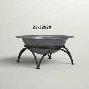 โต๊ะเตาผิงเหล็กสแตนเลส ZE-3292X สำหรับใช้ภายใน/ภายนอกอาคาร สไตล์เรียบง่าย เป็นมิตรกับสิ่งแวดล้อม เคลือบผงโลหะ - Product Image 1