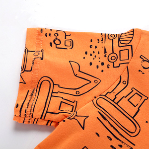 เสื้อและกางเกงขาสั้นเด็กคุณภาพหรูหรา ปรับแต่งได้ ผลิตจากผ้าฝ้าย 100% ระบายอากาศได้ดี ชุดฤดูร้อนสำหรับเด็ก สวมใส่สบาย ราคาขายส่ง - Product Image 4