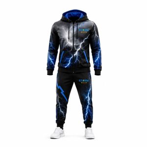 STORM WEAR Manufacturer Custom Team Tracksuit With OEM Full Sublimation Printing Sportswear <b>Coaches</b> Stuff Polyester Tracksuit - Product Image 5