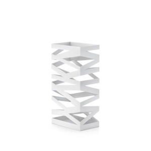Porte-parapluie moderne en métal en zigzag, couleur personnalisable, pour usage polyvalent, range les bâtons ou les articles roulés et garde les parapluies bien rangés - Product Image 3