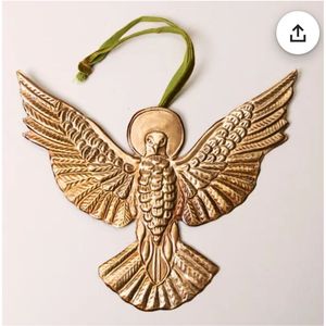 Adorno Colgante de Metal de Latón Grabado a Mano con Paloma del Espíritu Santo, Figura de Pájaro Sagrado, Decoración Religiosa Cristiana para Pared, Venta al por Mayor - Product Image 1