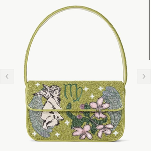 Sac de luxe écologique brodé de perles Nuit étoilée Van Gogh avec fermeture à bouton, sac à bandoulière, sac à main Ciel étoilé - Product Image 4