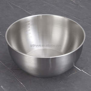 Bol mélangeur profond en acier inoxydable 304 avec échelle de mesure pour le camping, la pâtisserie, le stockage alimentaire écologique, la préparation de salades et la vaisselle de dîner - Product Image 5