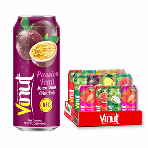 Jus aromatisé sans sucre, avec pulpe, 490 ml, directement de l'usine, marque privée, échantillon gratuit Vietnam - Product Image 1