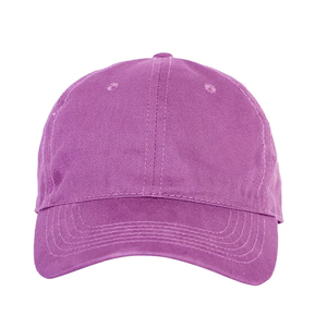 Casquette de baseball violette à 6 panneaux, 100 % coton sergé, ajustée, unisexe, couleur unie, pour adulte, toutes saisons - Product Image 2